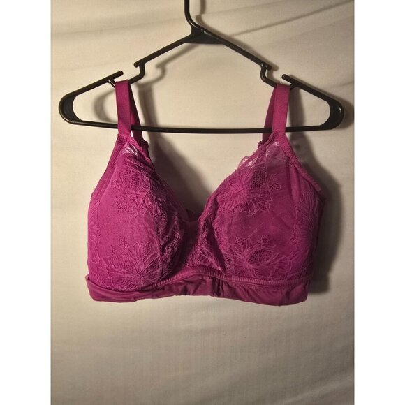 Auden Pink Lacy Bra Womens Plus 2X c/d Cup - Picture 1 of 2